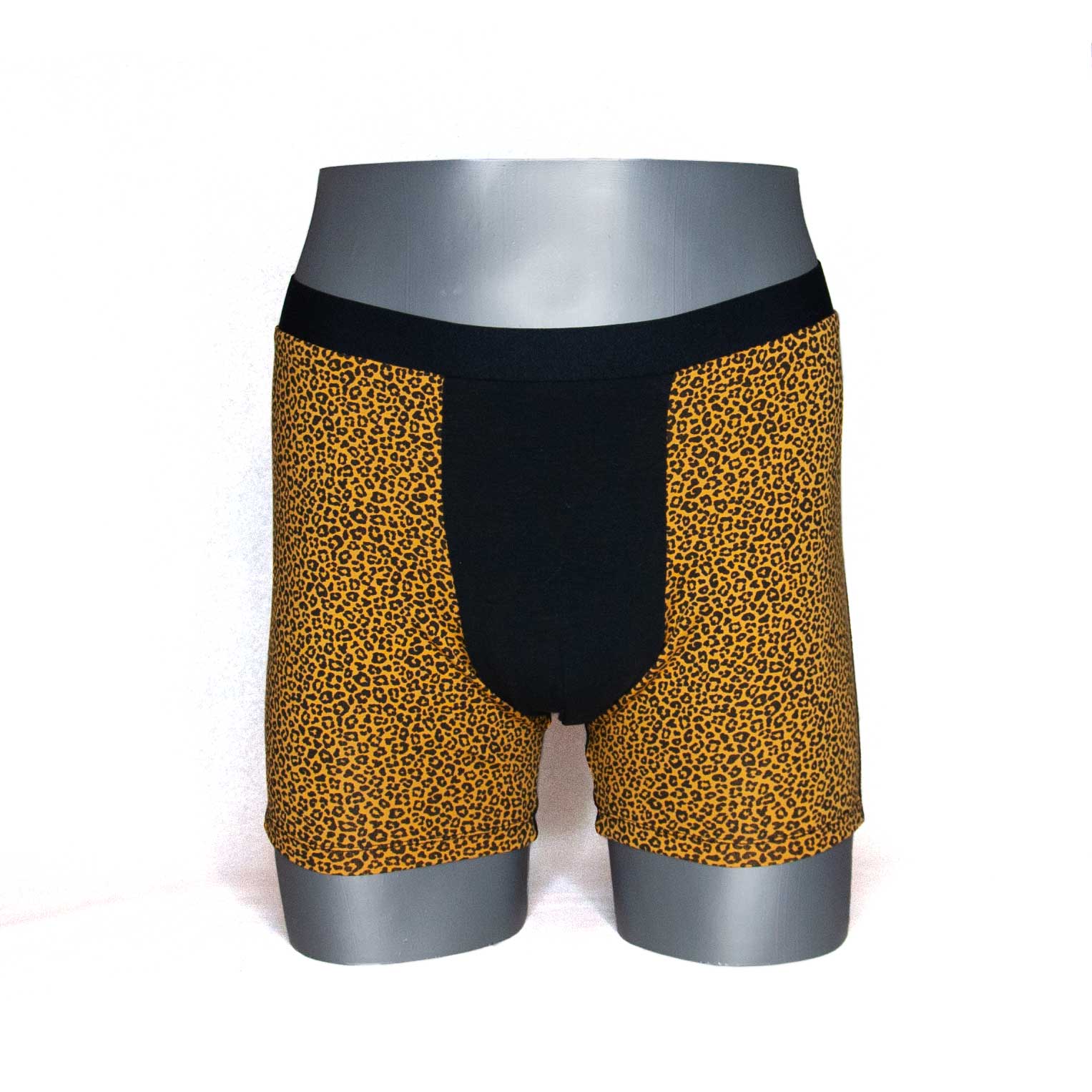 Boxer Homme Leopard Jaune L